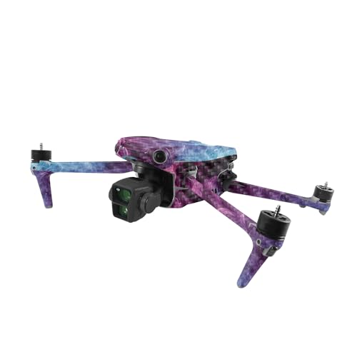 Image of MightySkins Carbon Fiber Skin Compatible with DJI Air 3 - Mystic Smoke | Protective, Durable Textured Carbon Fiber Finish | Easy to Apply