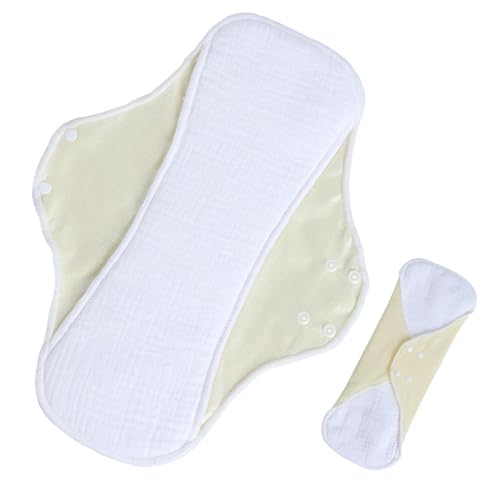 Toalla higiénica mensual | Protector slip reutilizable antifugas de algodón lavable – Protección mensual lavable para mujer, para mujeres adolescentes, niñas, madres esposas