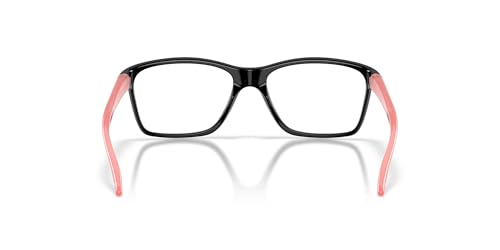 Image of Oakley Youth Unisex Kids OY8010 Cartwheel Rectangular Prescription Eyewear Frames, Polished Clear /Demo Lens