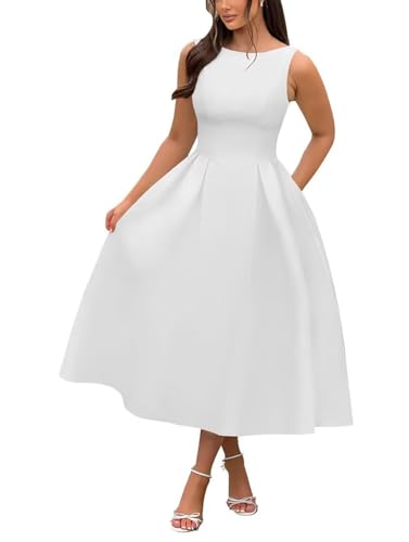 Tea Length Wedding Dresses for Bride Satin Midi Boat Neck Cocktail Party Dress Corset Formal Evening Gown