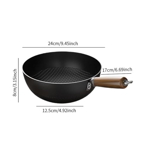 Wok de hierro 24 cm con mango ergonómico miniatura 3