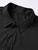 TARAINYA Polo Uomo Manica Corta Firmate Estate Quick-Dry Elegante Golf T-Shirt Casual Nera L #2