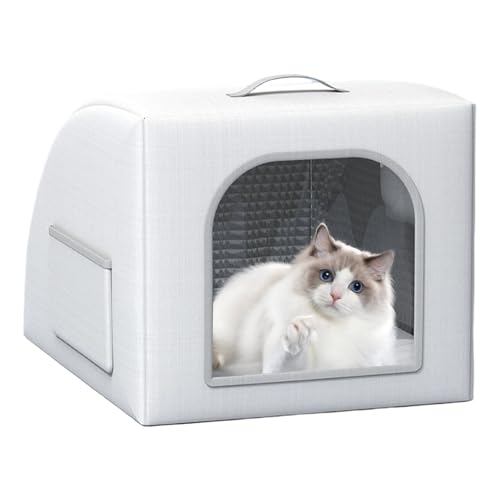 冷却 - ポータブル冷却猫シェルター、防水屋外|換気付きの断熱ペットハウス、夏用の耐候性猫シェルター、屋内の屋外用の快適な冷却スペース 最適化された熱バランス 最適化された熱バランス