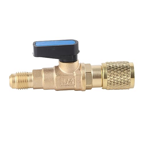 Válvula de bola para aire acondicionado, adaptador SAE 1/4 pulg miniatura 3