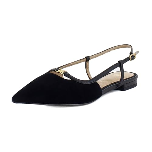 Sam Edelman Women's Cohen Ballet Flat Black Suede 7.5 Medium