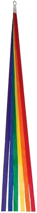 In the Breeze 3058 — 24-inch Thin Rainbow Tails - 6 Pack; Colorful Kite Tails, Streamers