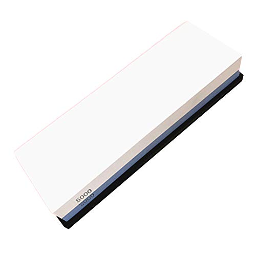 Kiaya Pedra de afiar Pedra de afiar com base de silicone antiderrapante Dual Grit 2000/5000 Watersto