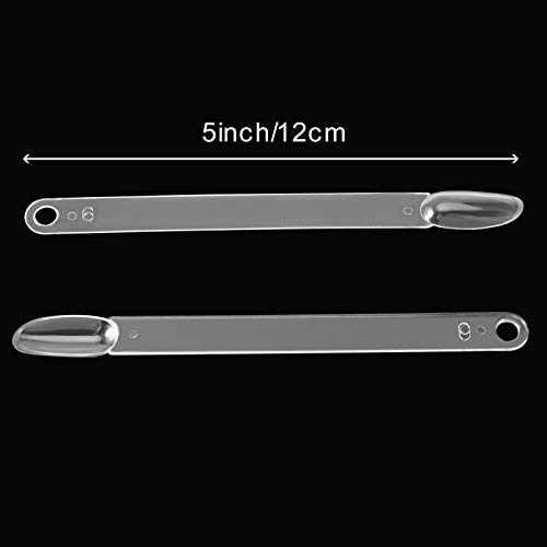 ZEONHEI 150 peças de bastões transparentes para arte de unhas, palitos de exibição de unhas em forma