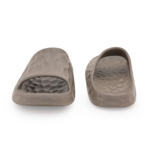 Image of Red Tape Dark Green Pool Sliders for Men