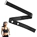 Hugwish Heart Rate Monitor Chest Strap Replacement Compatible with Polar H10 H9 H7, Garmin, Wahoo, Coospo, Magene, Bryton, Livlov, chest strap Adjustable 75 cm to 105cm Universal for Monitor of 45mm
