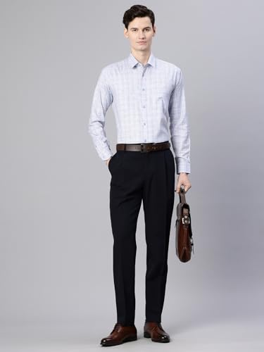 Image of Majestic Man Men's Pure Cotton Slim Fit Checkred Full Sleeve Classic Collar Everyday Formal Shirt