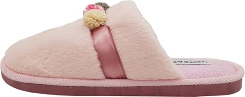 Image of VRITRAZ Women's Comfort Slip On Closed Toe Warm Winter with Cute Design print House Clog Indoor Slipper