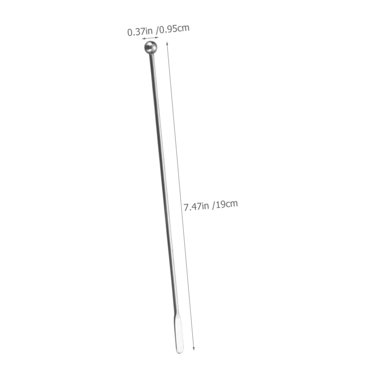 CIYODO 10Pcs Stainless Steel Swizzle Sticks Long Handle Cocktail Stirrer for Effortless Mixing for Coffee Cocktails Drinks Easy to Clean Elegant Design