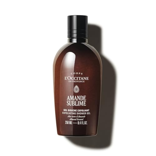 L'OCCITANE - Gel Douche Exfoliant Amande Sublime - 250 ml - Nettoie et exfolie en douceur - Fabriqué en France