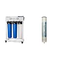 iSpring CRO1000 4-Stage Tankless Commercial Reverse Osmosis Water Filtration System, for House & MCRO1000 RO Membrane Replacement Filter for Tankless Commercial Reverse Osmosis