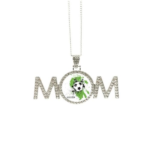Collier fête des mères avec pendentif lettre M, cadeau pour maman et grand-mère en métal noble