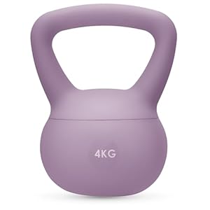 Gymtek® Weiche Kettlebell, Handeln für Frauen - 4kg Gewicht - Kettlebell Soft, Gewichte Hantel, Kugelhantel, Kugelgewicht, Home Gym Equipment, Fitness, Krafttraining, Sport Geräte für Zuhause