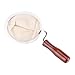 Fabric Coffee Filter, Flannel Coffee Filter, Cloth Strainer with Wooden Handle, Handmade Coffee Making Cloth, Reusable(l)