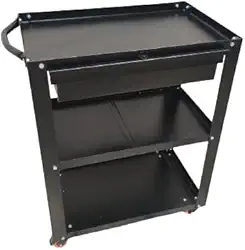 Carrinho de Ferramentas 3 Band c/Gaveta e Rodinhas Preto