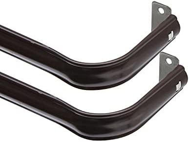 Interior Living 28-48 in. Superior Hold Premium Curtain Rod, 2-Pack, Brown