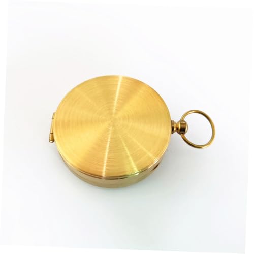 Brújula de Bolsillo Retro de Cobre para Camping miniatura 7
