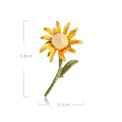 Image of Rhinestone Flower Brooch 18K Gold Plated Flower Floral Brooch Elegant Pearl Lapel Pin Costume Jewelry Thanksgiving Day Birthday Wedding Gifts for Mom Wife
