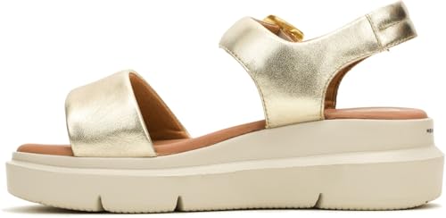 Hush Puppies Femme Uplift Strap nu-pieds en cuir confortables et nu-pieds compensés été