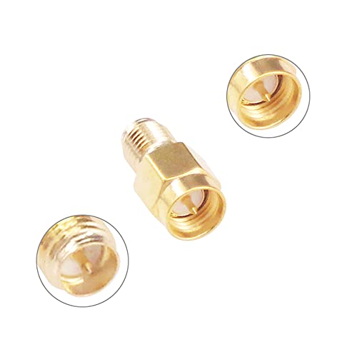 Adaptador Coaxial SMA Macho RP-SMA Hembra Pack 5 miniatura 4