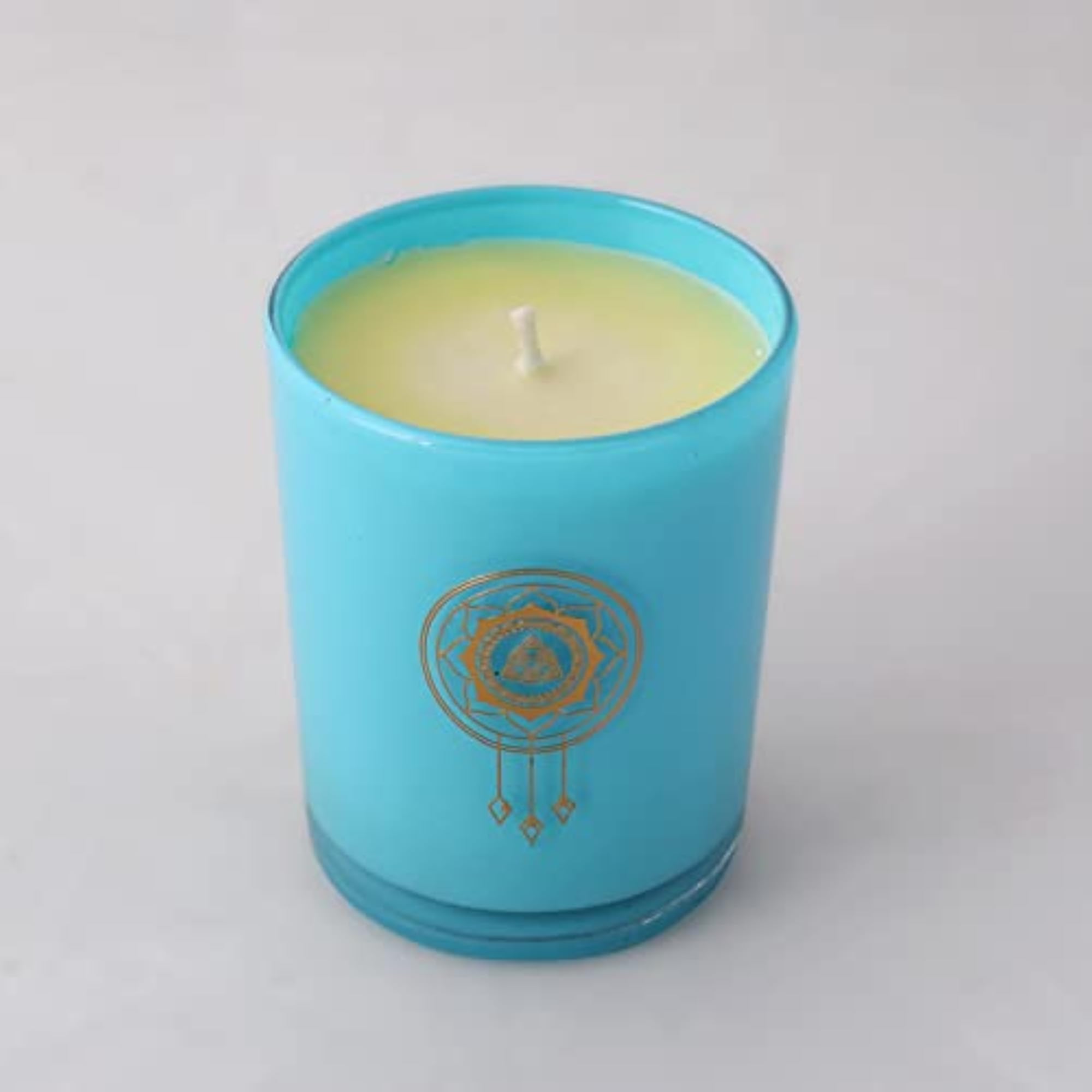 Glass Soy Wax Candle with Frankincense Scent
