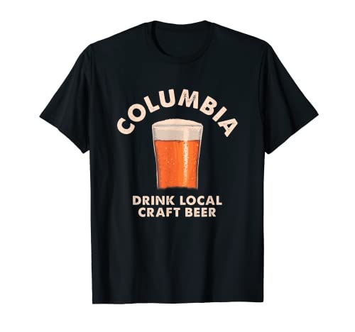 Columbia Drink Cerveza artesanal local Maryland Beber MD Camiseta