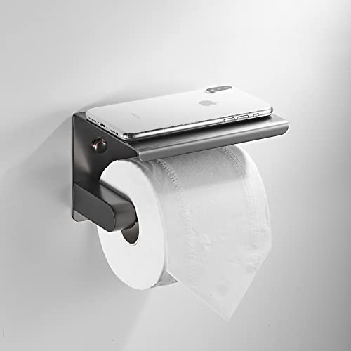 Stylish Gray Bathroom Accessories Set - Towel Rack Toilet Paper Holder Soap Dish Hook Toilet Brush Double Layer Storage Basket - Essential Decor for Organized & Elegant Bathrooms