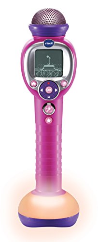 VTech - Kidi Superstar Moov', Micro Karaoké Enfant 8 en 1, Microphone sans Fil avec Effets Lumineux Multicolores, Apprentissage du Chant et Jeux, Cadeau...