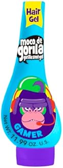 Gamer, Hair Styling Gel, Long-Lasting Hold, Reactivatable with Water, 3-Pack of 11.92 Oz Each, 3 Squeezable Bottles.