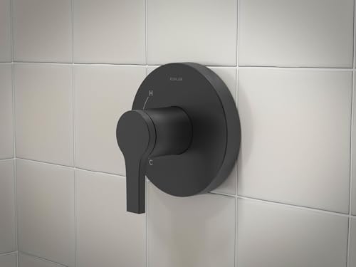 Kohler TS35322-4H-BL, Juego de ducha y bañera Elate Rite-Temp con ducha de función única 1.5 gpm, negro mate, kit multifunción para bañera y ducha, duradero y estilizado miniatura 3