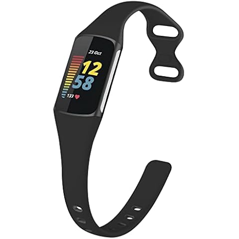 TopPerfekt Adjustable Silicone Straps for Fitbit Charge 5 Cover