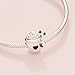 Pandora Jewelry Warm Cocoa Sterling Silver Charm, No Gift Box