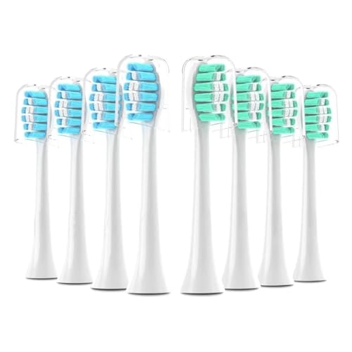 �����p���u���V�w�b�h 8�p�b�N Phlps Soni�Ή� �P�A�����p�w�b�h Sonicare �����p�u���V�w�b�h �z���C�g(4 �O���[�� 4 �u���[)