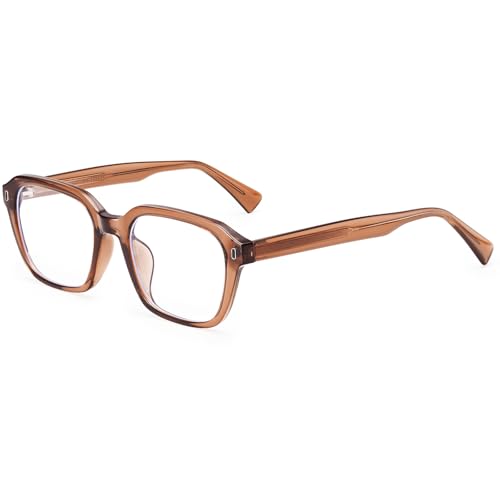 Image of Dollger Blue Light Glasses Men Vintage Thick-Framed Rectangle Non-Prescription, For Computer,Gaming, Phone Use