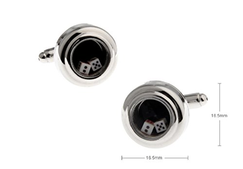Gemelos MRCUFF con dados en caja regalo miniatura 2