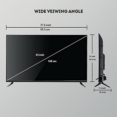Image of CELLECOR 108 cm (43 inch) Full HD LED Certified Smart Android TV with Voice Remote (E43V)