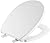 DELTA FAUCET 800903-WH Morgan Round Front Standard Close Toilet Seat with Non-slip Seat Bumpers, White