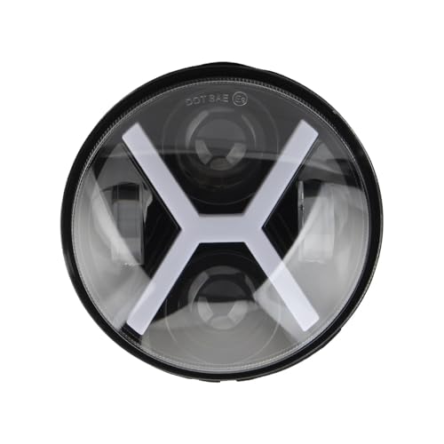 Phare LED pour moto Harley Dyna Softail Sportster 5.75 pouces avec faisceau haut bas type X