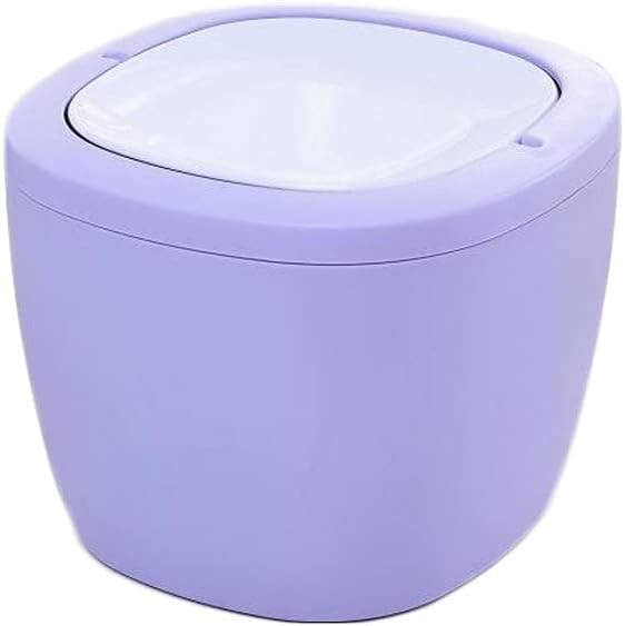 Trash Can Mini Shake Lid Trash Can Car Garbage Can Desktop Plastic Garbage Bin Suitable for Home Office Dormitory USO Interior y Exterior (Color : C)