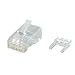 Produktbild ROLINE 21173062 Modular Plug UTP, Kat6, Massiv, 10 Stück transparent