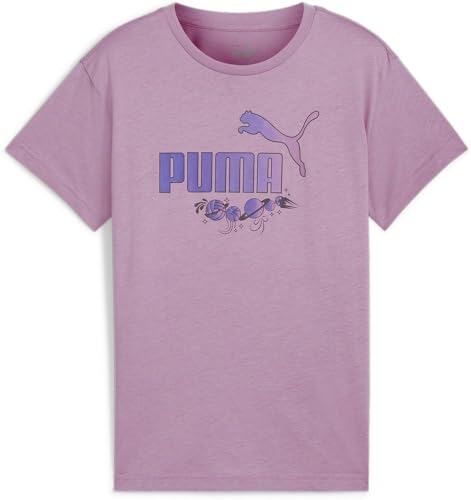 PUMA - ESS+ Graphic tee G, Camisetas Chicas, Mauved out, 683350