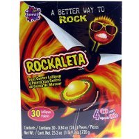 Sonrics Rockaleta Lollipop Chili Layered with Gum Center - 30 Ct. Case