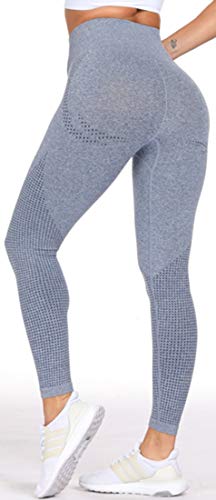 FLYCHEN Donna Set Yoga Tuta Ginnastica 2 Pezzi