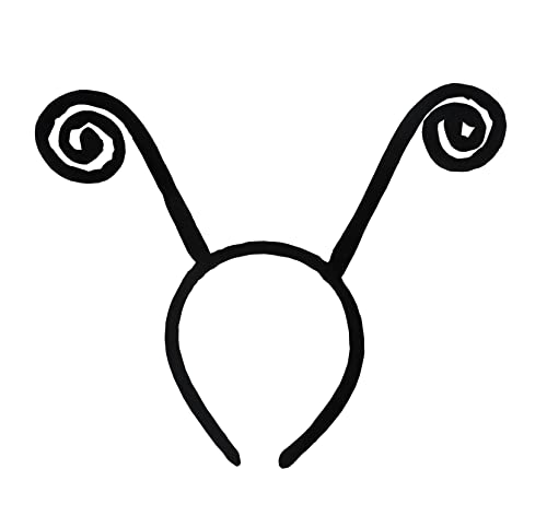 Yilistore Butterfly Antenna Headband Ladybug Antenna Headband Costume Hair Band for Halloween Parties (Black B)