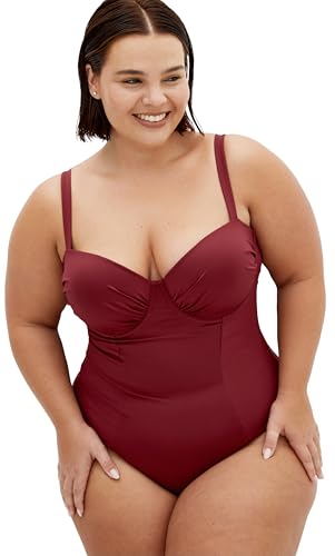 City Chic Women's Plus Size 1 Piece Swimsuit - Seville Underwire