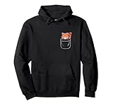 Cute Red Panda in Pocket Pullover Hoodie